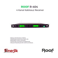 Roof R-404 / UHF 4 Kanal Kablosuz Wireless Receiver